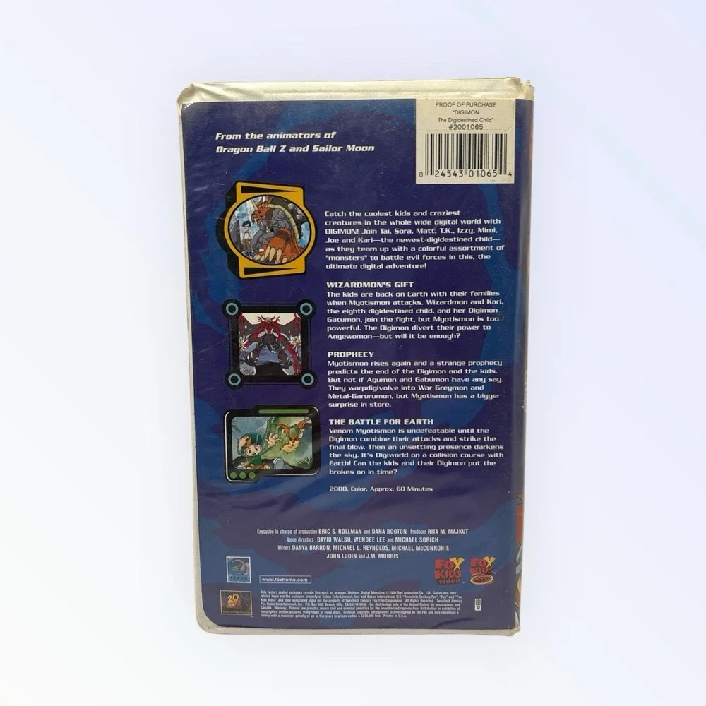 Digimon The Digidestined Child VHS Movie Anime Sealed Vtg Y2k 2000